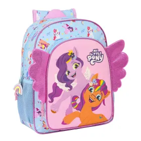 Koululaukku My Little Pony Wild & free 32 x 38 x 12 cm Sininen Pinkki